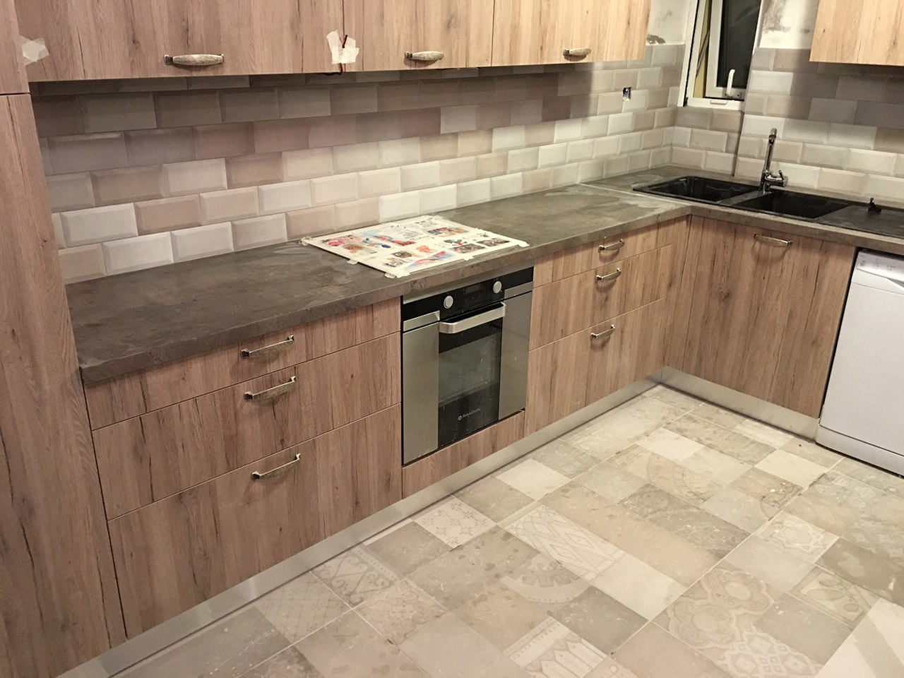 Ανακαίνιση κουζίνας σε οικία στον Πειραιά